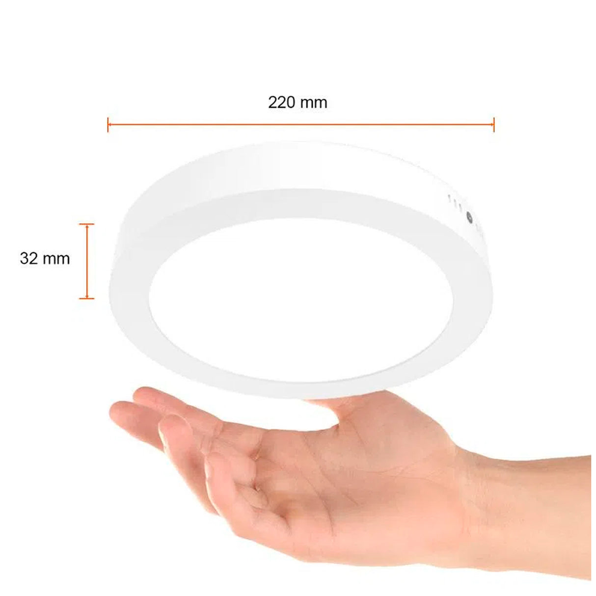 KIT DE 5 LAMPARAS LED ANKAA III PARA SOBREPONER EN PLAFON 18W LUZ DE DIA LED INTEGRADO NO ATENUABLE COLOR BLANCO TECNOLED