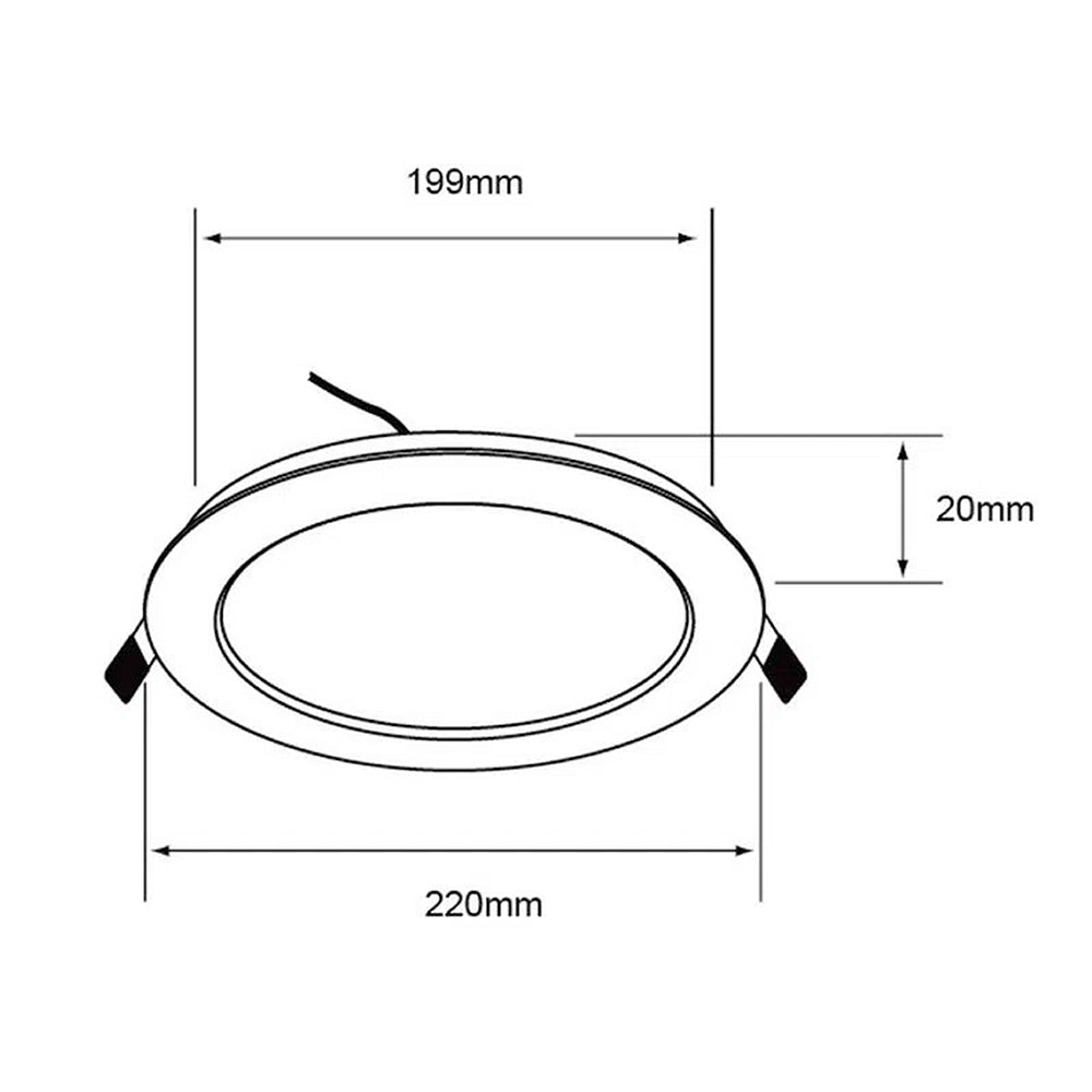 KIT DE 10 PIEZAS DE LAMPARA EMPOTRABLE COLOR BLANCO DE 18 W BUCARAMANGA VIII 18YDLED430MV65B TECNOLITE