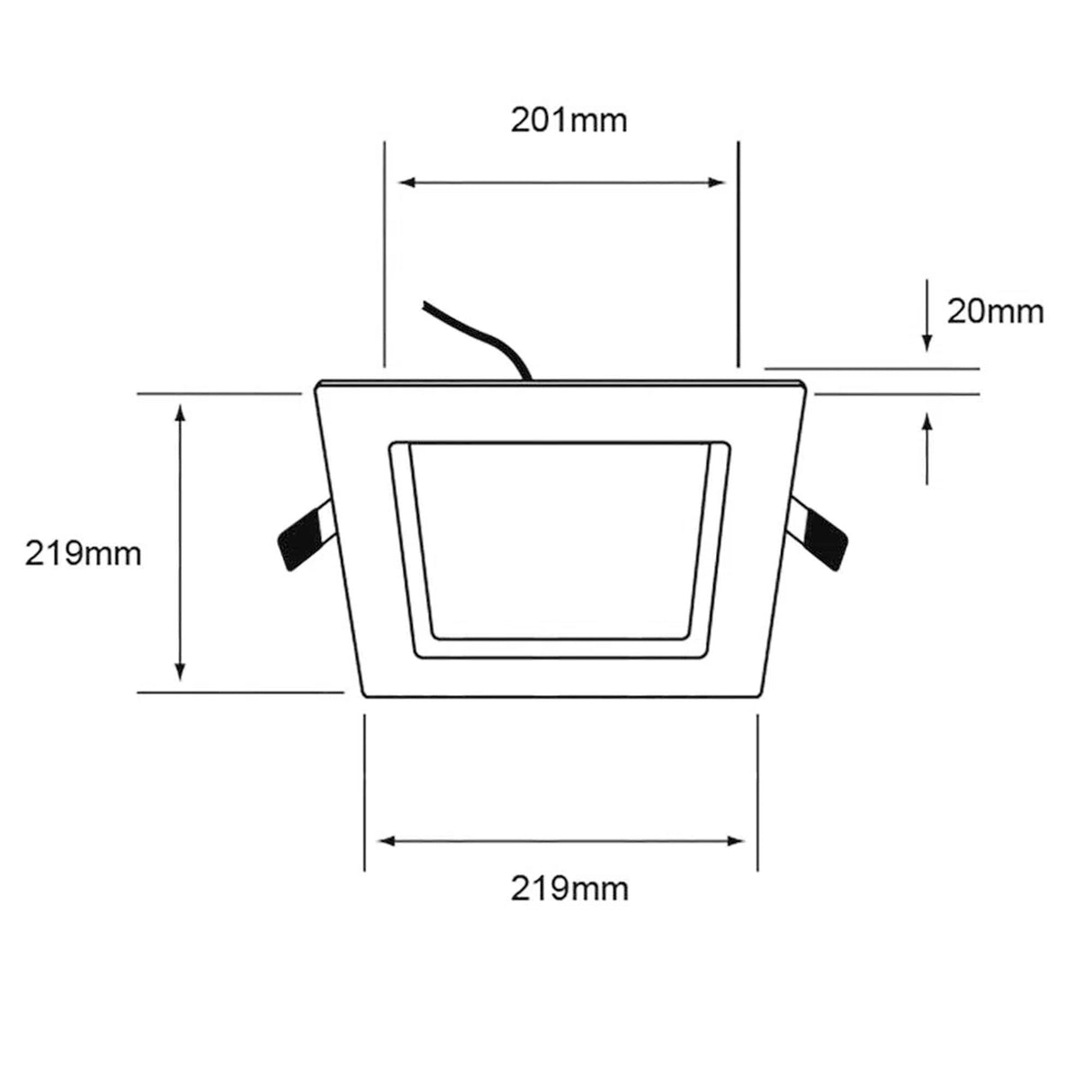 LÁMPARA DE INTERIOR EMPOTRABLE LED BRIGHTON VIII TECNOLITE 18W LUZ DE DÍA *** OFRECER 86450 ***