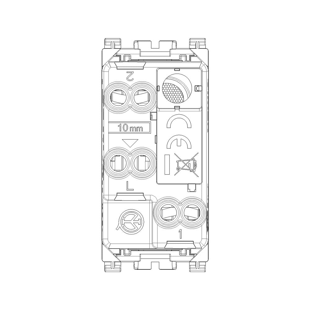CONMUTADOR 1P 10AX. 250V. ILUMINABLE 1 MOD. GRIS ARKE VIMAR