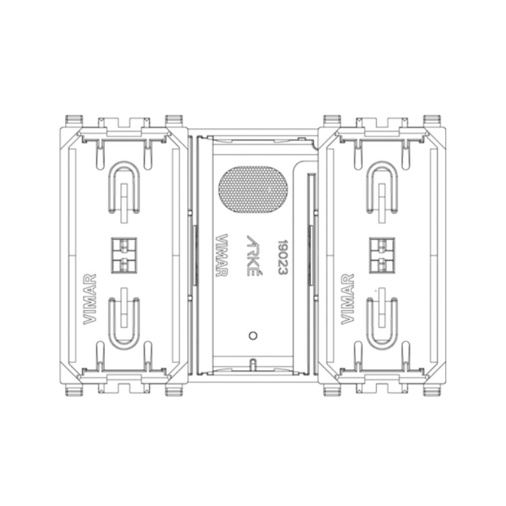TECLA INTERCAMBIABLE 3 MOD. ILUMINABLE METAL ARKE VIMAR