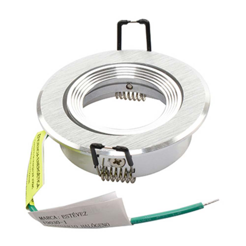 LUMINARIO EMP ROUND ORIENTABLE MR16 GU5.3C ACABADO ALUMINO MCA ESTEVEZ