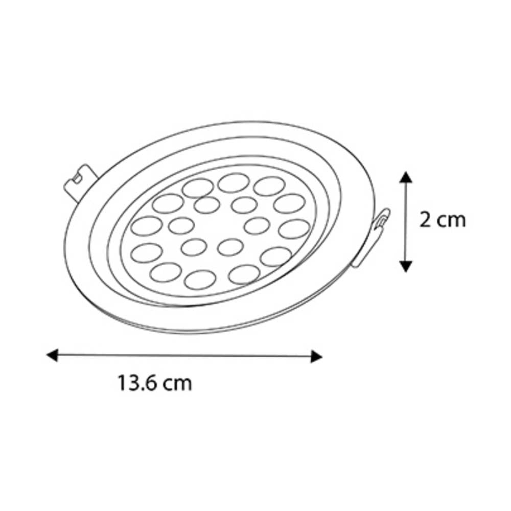LUMINARIO LED DOTS ORIENTABLE 9W 3000K 100-277V ***HAE2025***