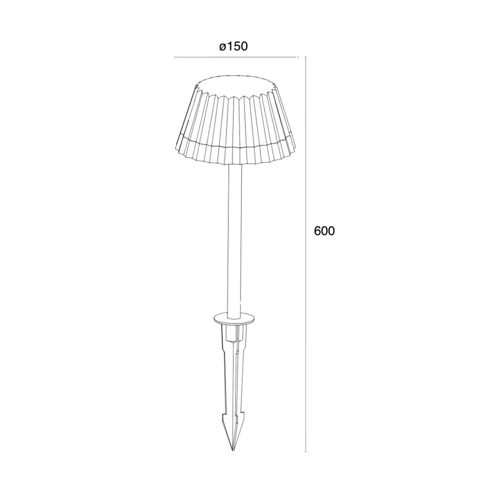 LUMINARI FOREST LED 10W CON ESTACA 60CM ESTEVEZ
