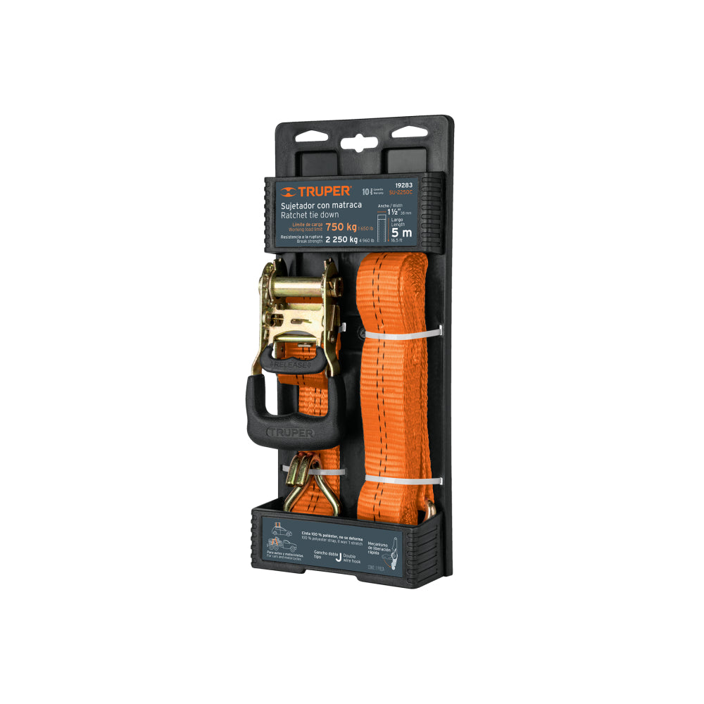 SUJETADOR CON MATRACA 2250 KGRS 19283 TRUPER HERRAMIENTAS