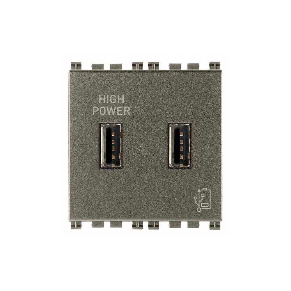 UNIDAD ALIMENTACION USB 2M 5V 2.1A METAL MCA ARKE