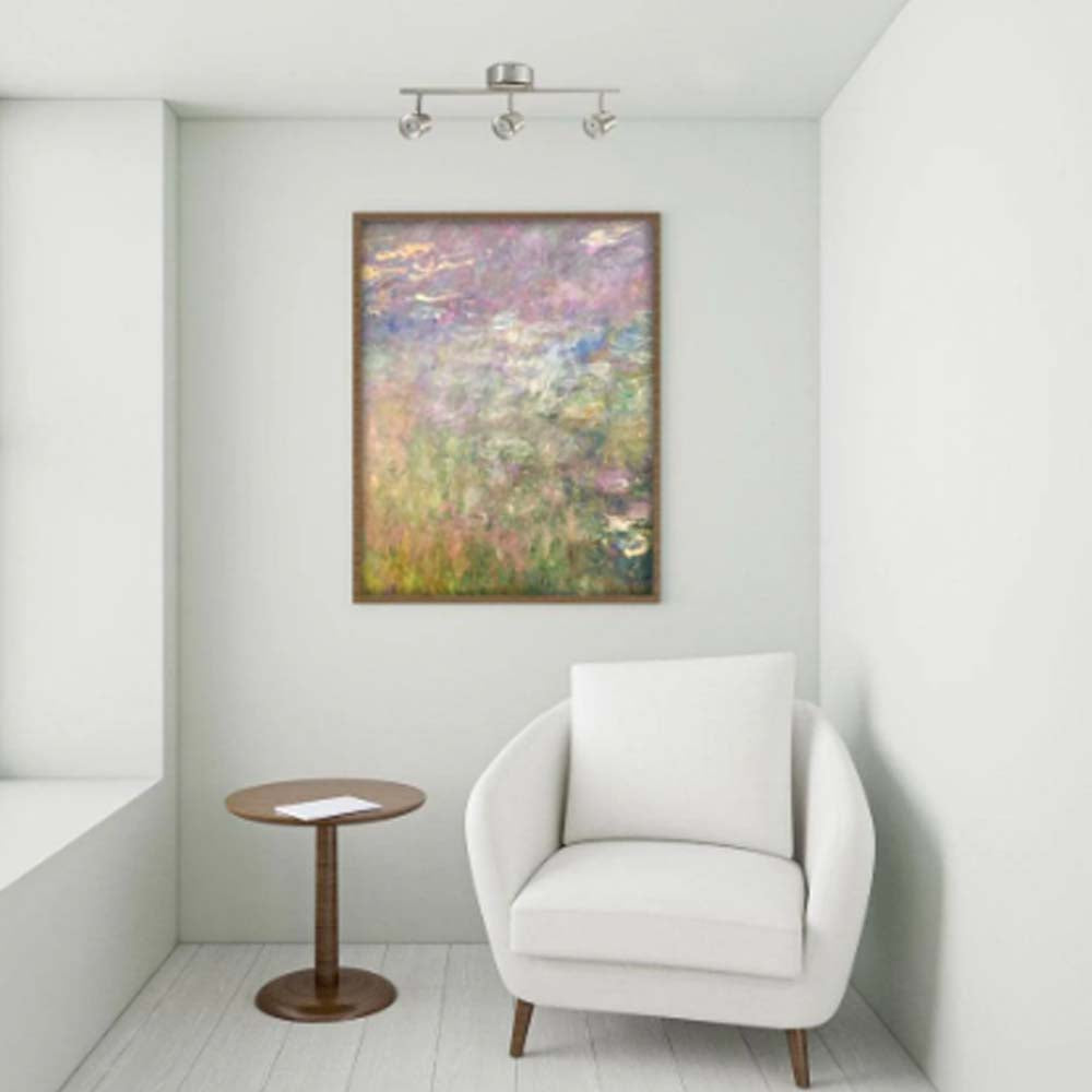 LUMINARIA SOBRE PONER VILLAFRANCA RIEL 3 LUCES LED 17W 120V LUZ CALIDA NIQUEL ESTEVEZ ***HAE2025***