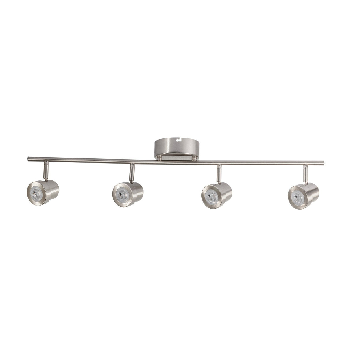 LUMINARIA SOBRE PONER VILLAFRANCA RIEL 4 LUCES LED 22W 120V LUZ CALIDA NIQUEL ESTEVEZ ***HAE2025***