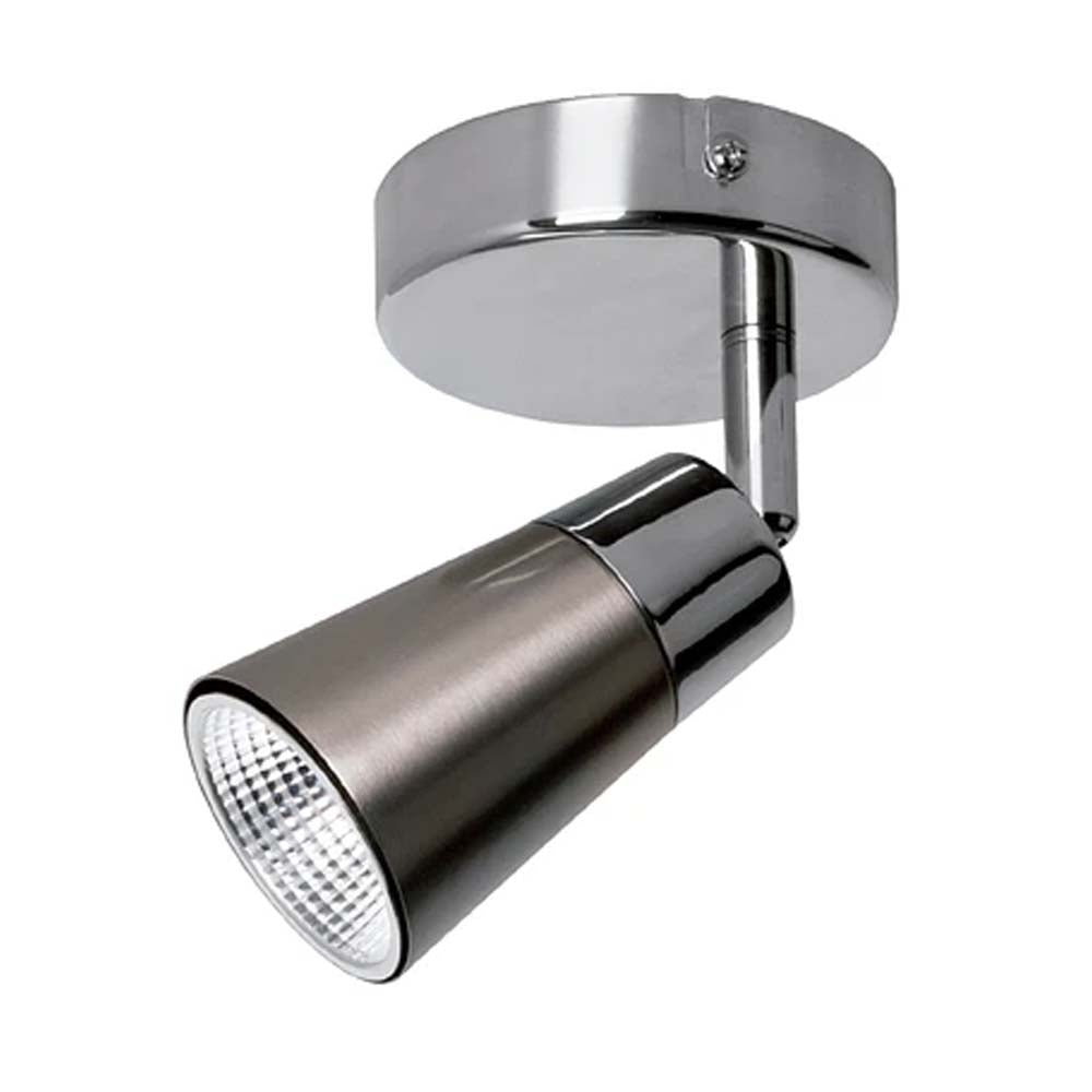 LUMINARIO DIRIGIBLE BELLA-(VITRO) PROYECTOR 1 LUZ 5W LED LUZ CALIDA