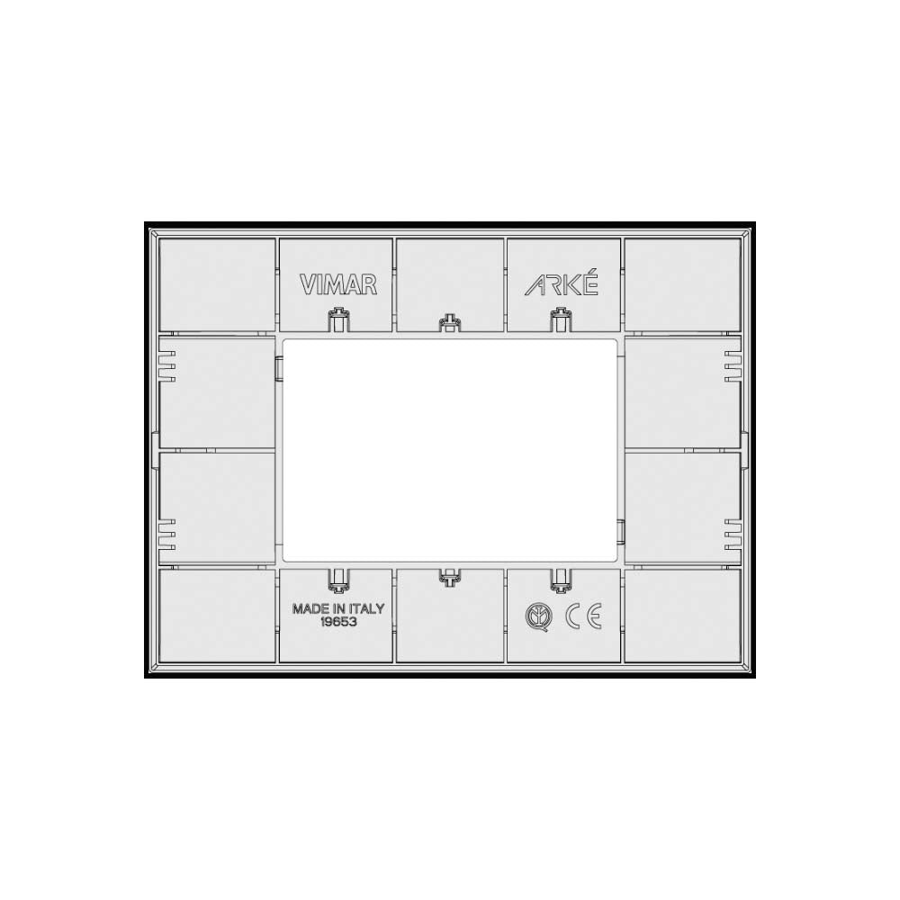 PLACA CLASSIC 3MOD.TECNOPOLIMERO METAL MCA ARKE