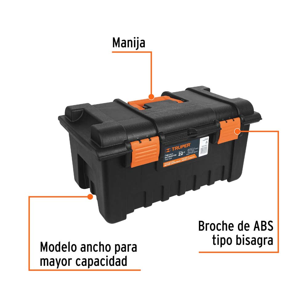 CAJA HERRAMIENTAS 19X10 1/23X10 TRUPER MECANICA ***HAE2025***