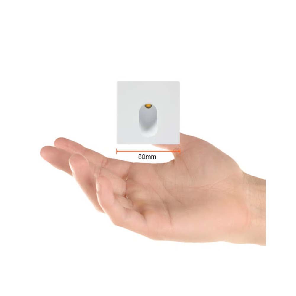 LUZ DE CORTESIA LED EMPOTRABLE 1 W LUZ CALIDA BRILLANTE NO ATENUABLE LED INTEGRADO