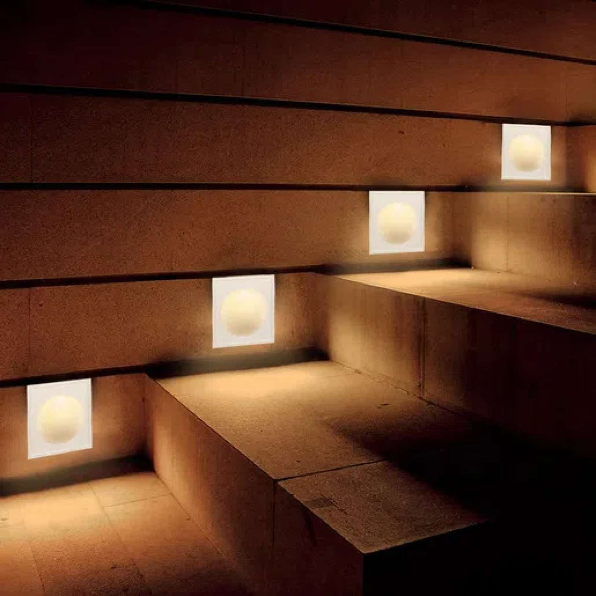 LÁMPARA DE CORTESÍA LED TECNOLITE ANIL II DE YESO 1W LUZ SUAVE CÁLIDA SIN MARCOS ***TECNOLITE HAE***