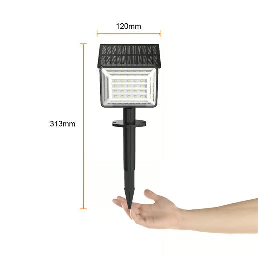 LAMPARA SOLAR CON ESTACA LED 1.3 W LUZ CALIDA BRILLANTE 2 EN 1 IP44 NO ATENUABLE