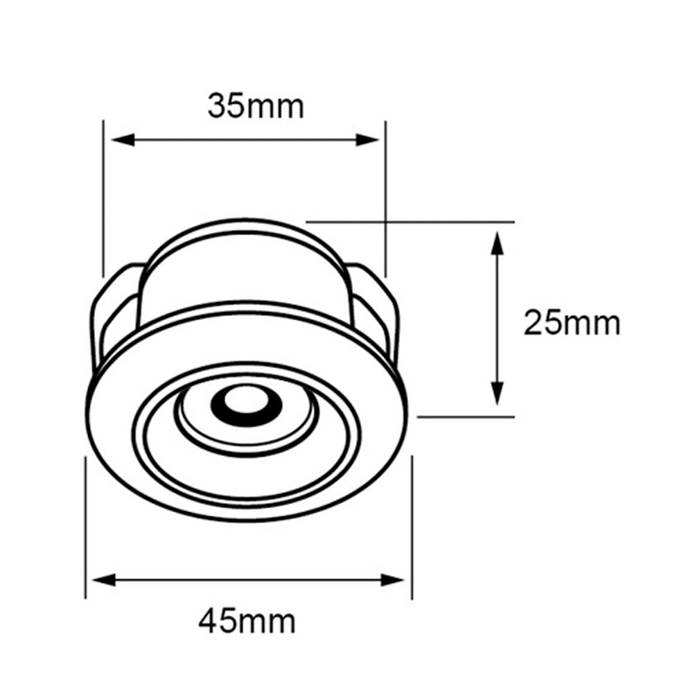 INT EMP LED 1W100-240V75LMIP203000K B FORAMEN I TECNOLITE