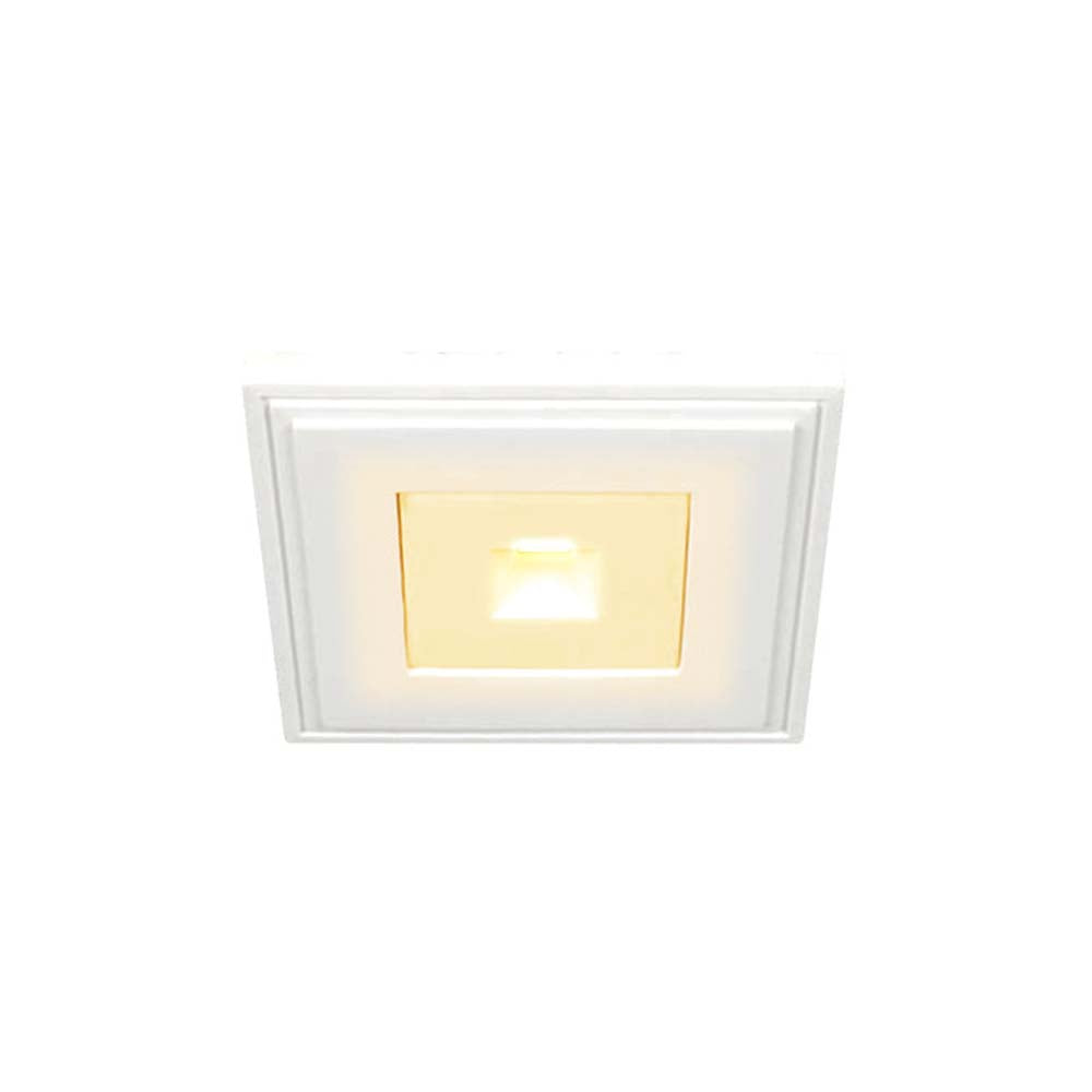 LAMPARA EMPOTRAR YESO 1W. SIN MARCO LUZ SUAVE CALIDA LED INTEGRADO CERVANTES I ***TECNOLITE HAE***