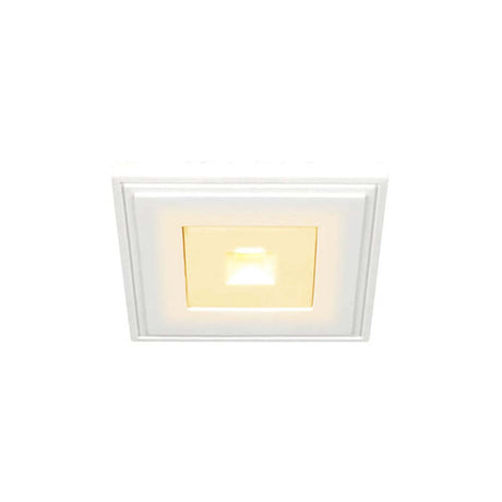 LAMPARA EMPOTRAR YESO 1W. SIN MARCO LUZ SUAVE CALIDA LED INTEGRADO CERVANTES I ***TECNOLITE HAE***