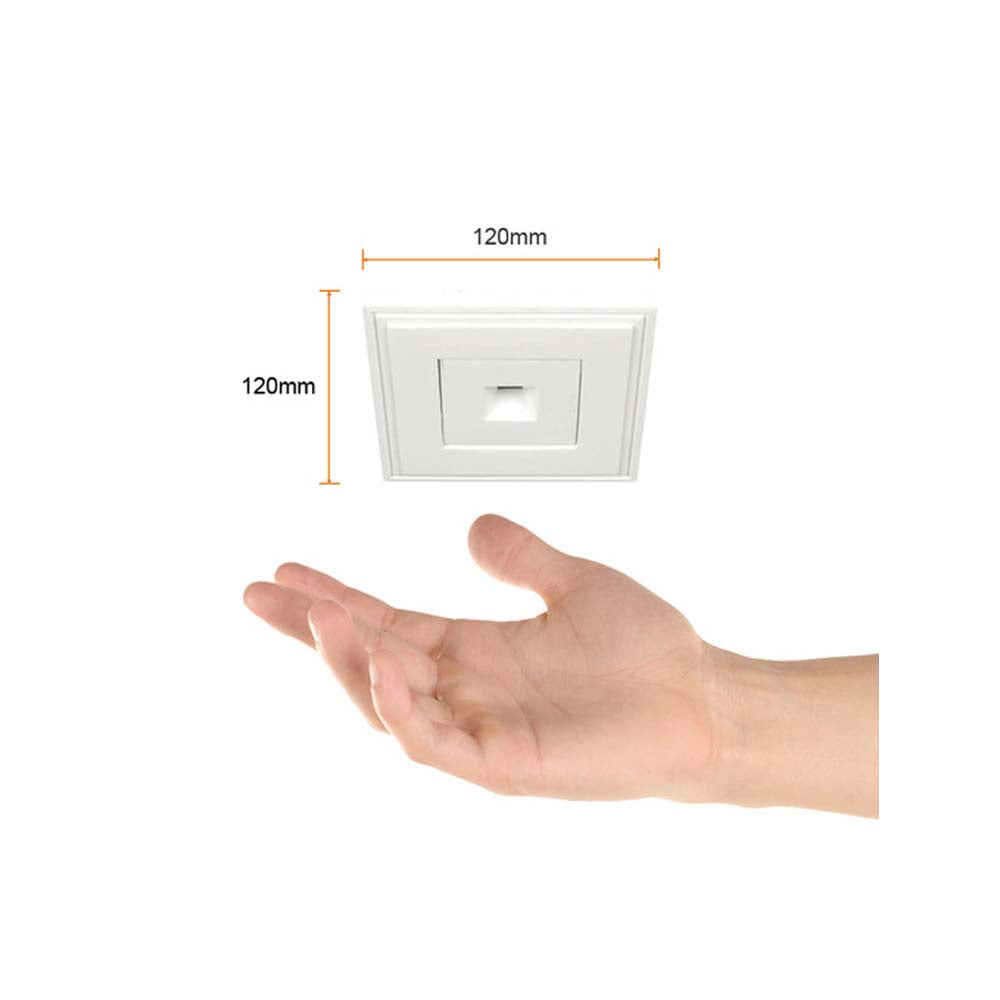 LAMPARA EMPOTRAR YESO 1W. SIN MARCO LUZ SUAVE CALIDA LED INTEGRADO CERVANTES I ***TECNOLITE HAE***