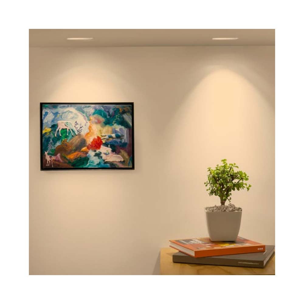 LAMPARA EMPOTRAR YESO 1W. SIN MARCO LUZ SUAVE CALIDA LED INTEGRADO CERVANTES II ***TECNOLITE HAE***