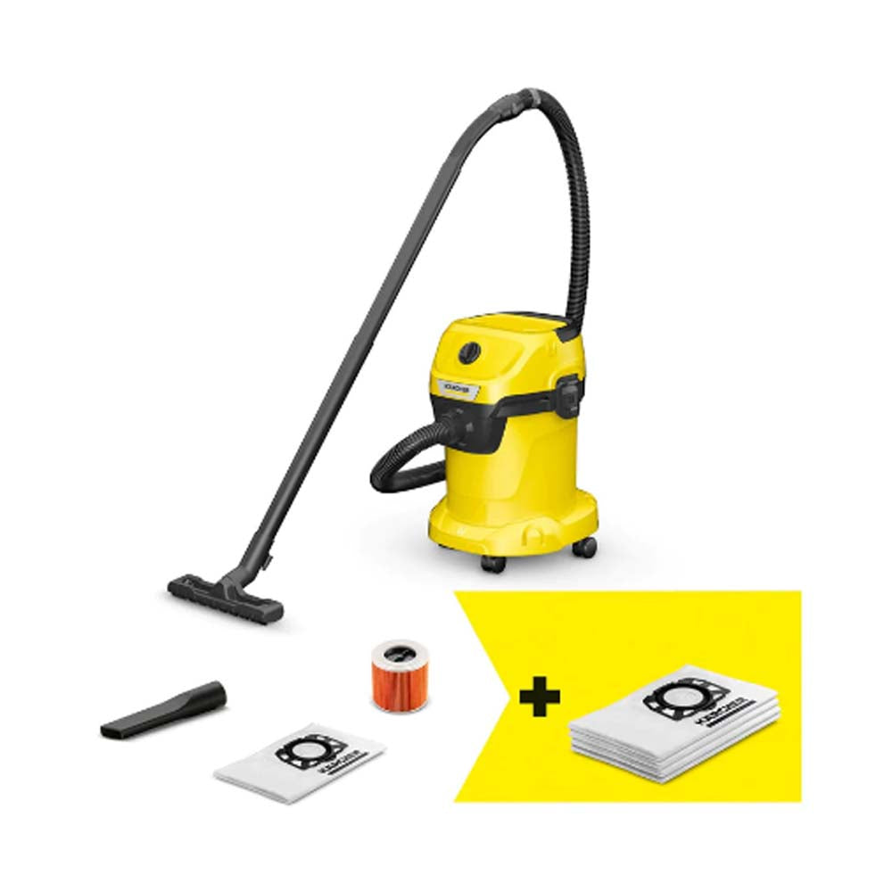 BOLSAS DE FIELTRO PARA ASPIRADORAS WD KARCHER 4 PZAS ***COMPATIBLE WD2 Y WD3***