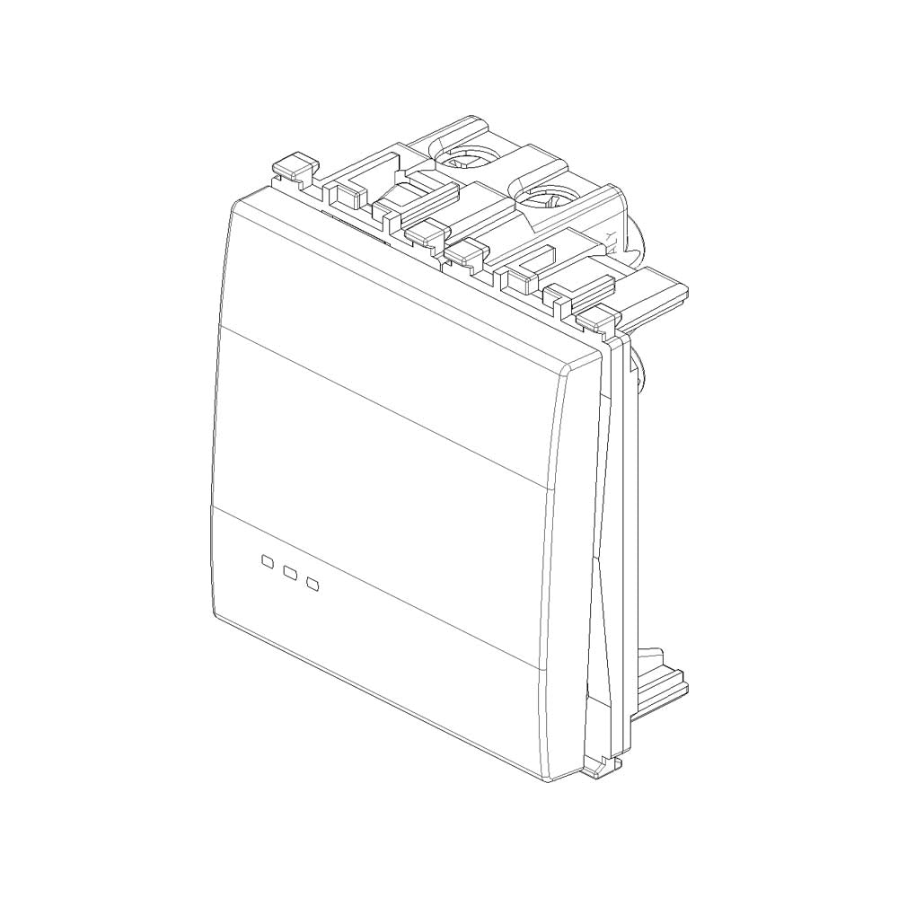 INTERRUPTOR CRUZADO 1P 16AX 2 MODULOS GRIS EIKON VIMAR