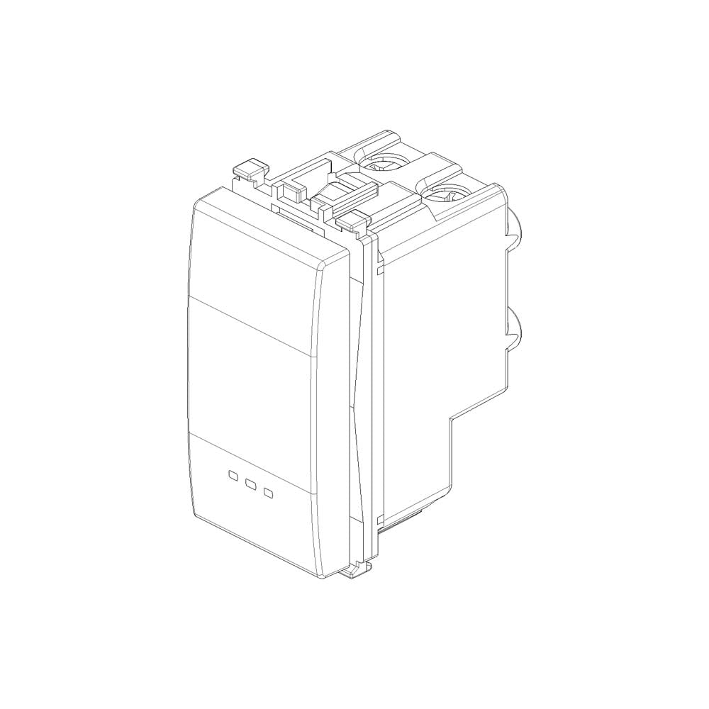 INTERRUPTOR CRUZADO 1P 16AX. 250V. 1 MOD. ILUMINABLE TECLA SUSTITUIBLE NEXT EIKON VIMAR