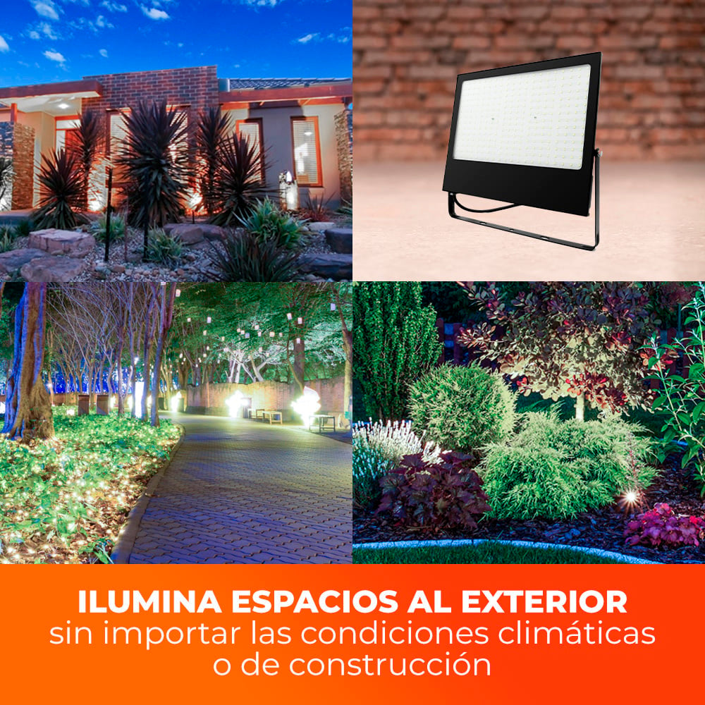 REFLECTOR EXT LED 200W 100-240V 18000LM 6500K NGR REFLECTOR EXT LED 200W 100-240V 18000LM 6500K NGR ***HAE2025***