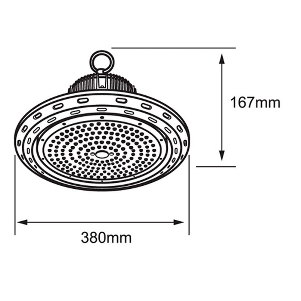 HIGH BAY 200W. REGOR III L.D. LED INTEGRADO *** OFRECER 200UFOLEDL65MVN O 80601 O LX-CMUF-200W-BB ***