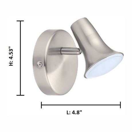 LUMINARIO SPOT PARED LED 1X3W SATINADO JUMILLA ***HAE 2024***
