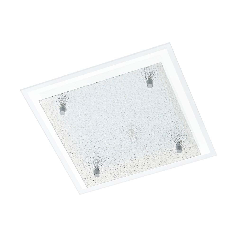 LUM PARED/TECHO LED CUADRADO CHICO 9.7W CRISTAL DIFUSO PRIOLA MCA EGLO ***HAE 2024***