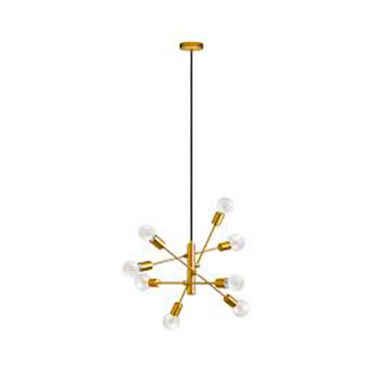 LUMINARIO COLGANTE DE8 LUCESACERO ORO CEPILLADOGRADOLI MCA EGLO *** HA. LUMI ***