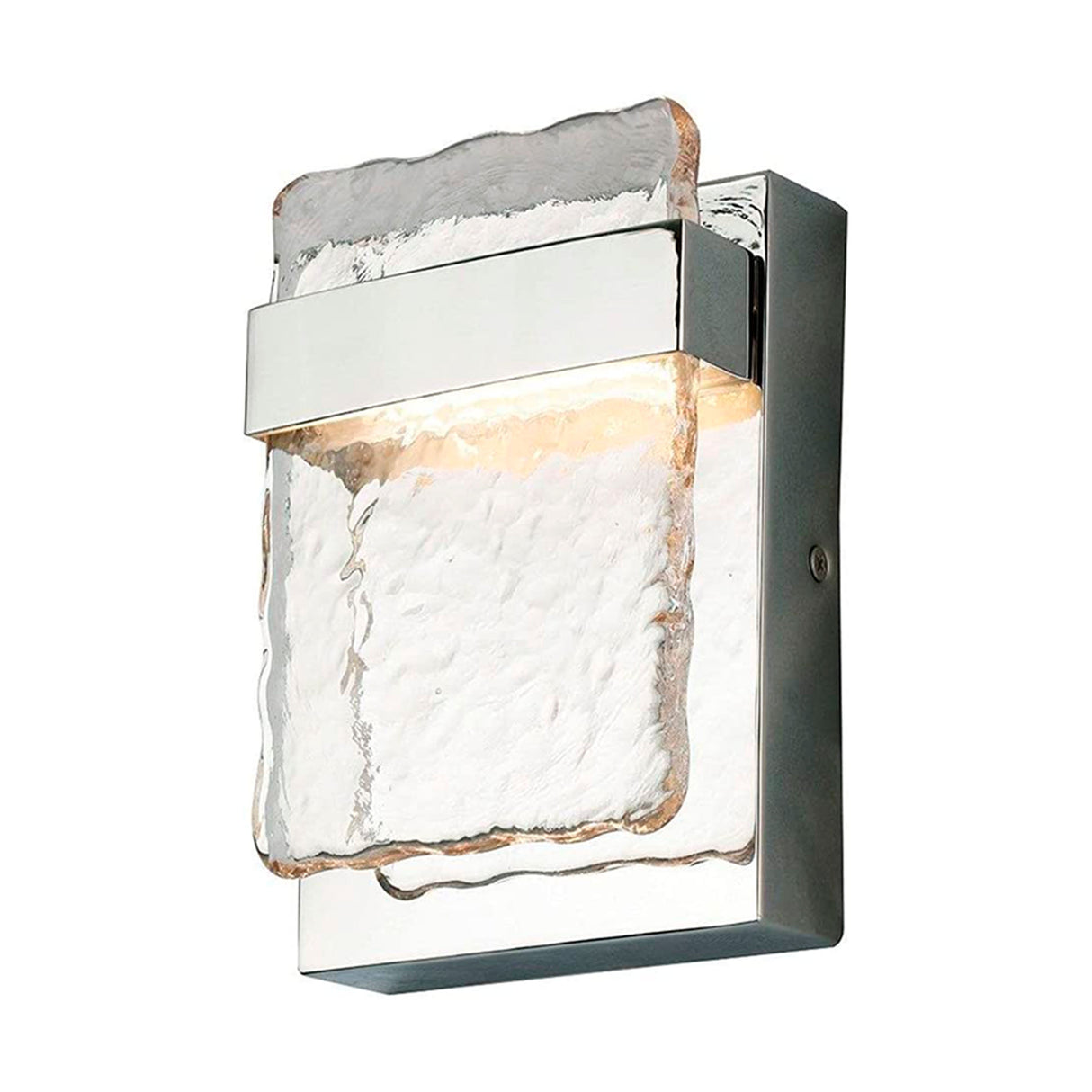 LUMINARIO DE PARED LED MADRONA 10W 3000K ACERO INOXIDABLE VIDRIO CLARO *** HA. LUMI ***