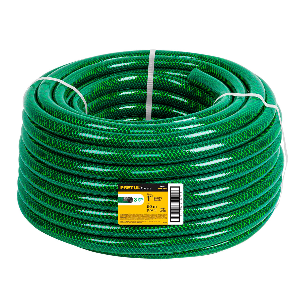 MANGUERA 1" REFORZADA 3 CAPAS PRETUL MCA TRUPER CONSTRUCCION