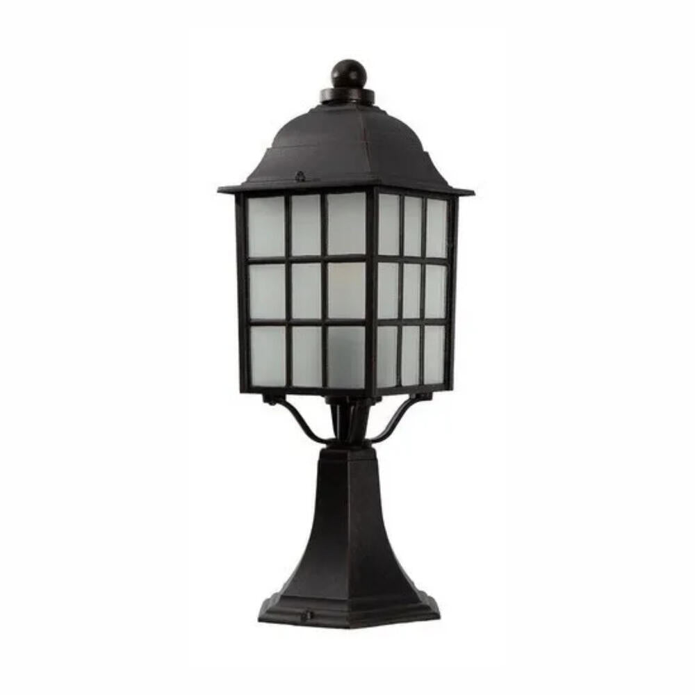 LAMPARA EXTERIOR PISO OXIDO 1L E27 100W LUMIMEXICO ***SIN T.E.***