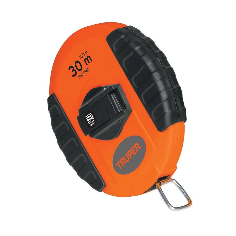 CINTA LARGA CARCASA PLASTICA 30 METROS METALICA PRETUL MCA TRUPER PRETUL