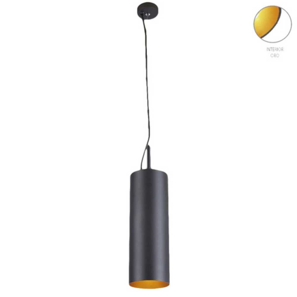 LAMPARA DE INTERIOR PARA SUSPENDER AUVA III TECNOLITE BASE E27 NEGRO