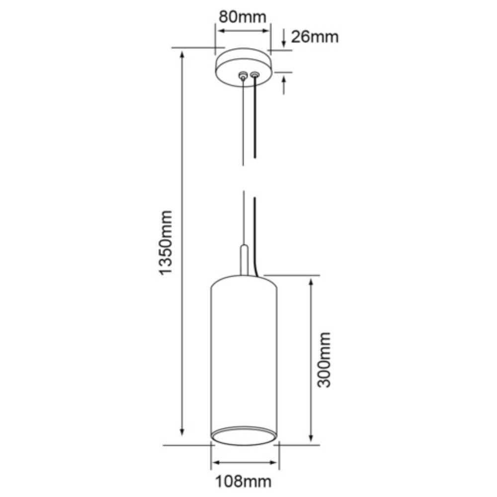 LAMPARA DE INTERIOR PARA SUSPENDER AUVA III TECNOLITE BASE E27 NEGRO