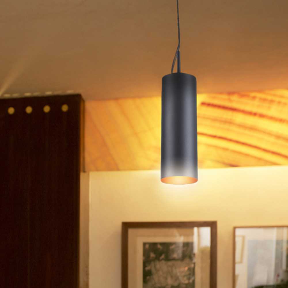 LAMPARA DE INTERIOR PARA SUSPENDER AUVA III TECNOLITE BASE E27 NEGRO