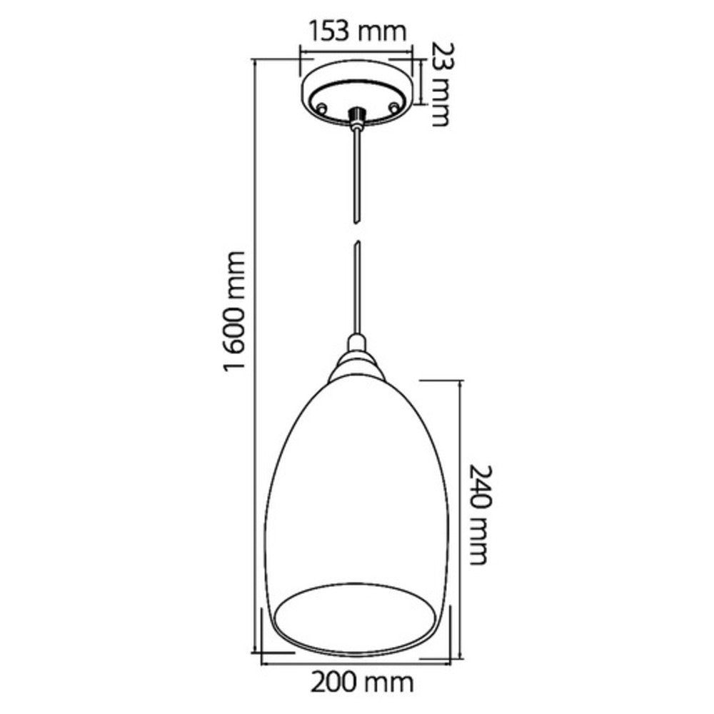 LÁMPARA DE INTERIOR TECNOLITE MASSA PARA SUSPENDER BASE E27