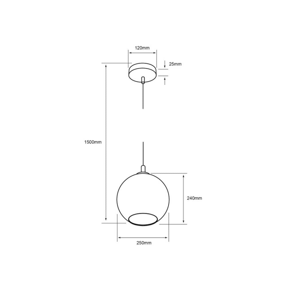 COLGANTE DE CRISTAL TECNOLITE SELENE II 1.5M DE ALTURA 60W BASE E27 NO INCLUYE FOCO ***TECNOLITE HAE***