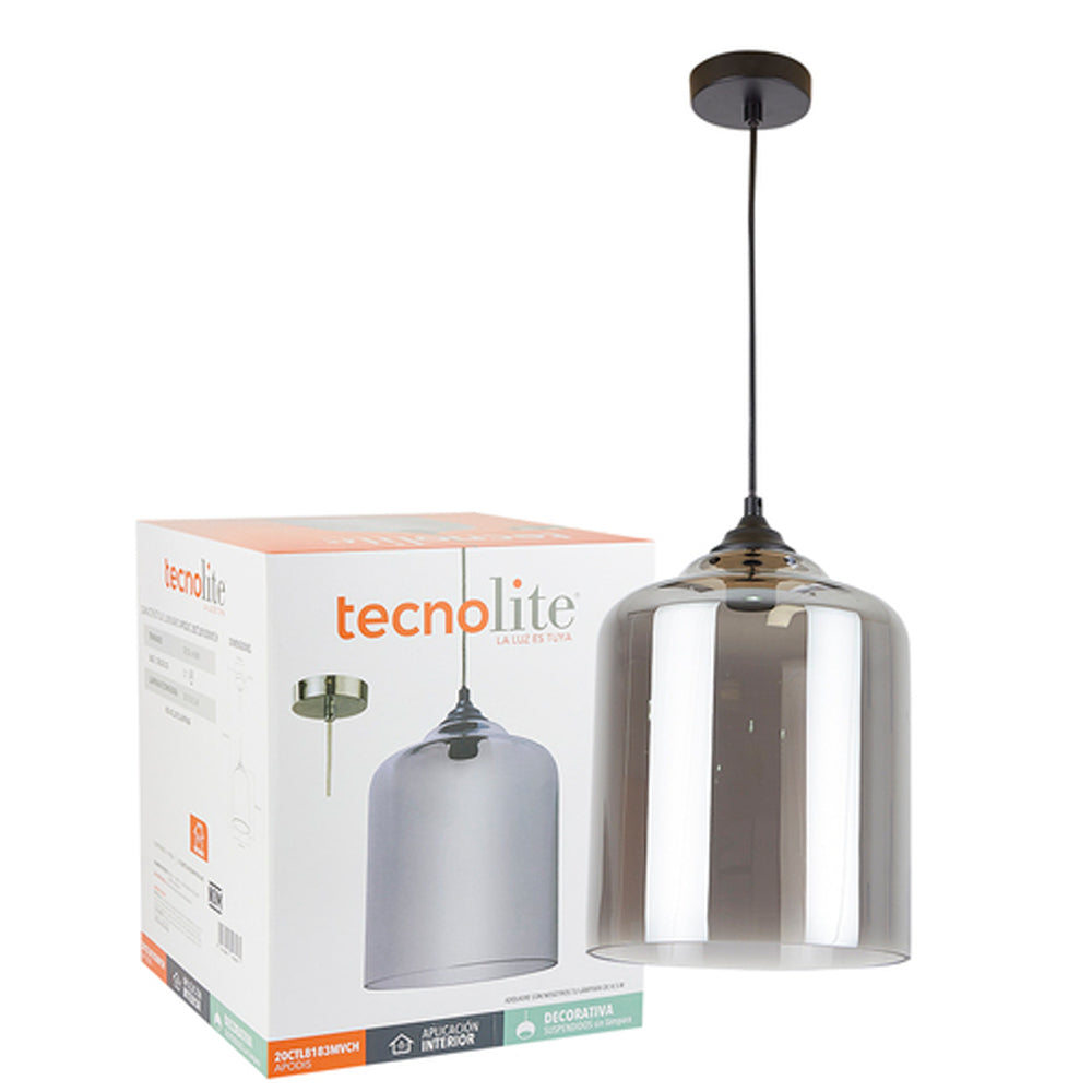 COLGANTE DE CRISTAL APODIS TECNOLITE 1.50 METROS DE ALTURA POTENCIA MÁXIMA 60W BASE E27 NO INCLUYE FOCO