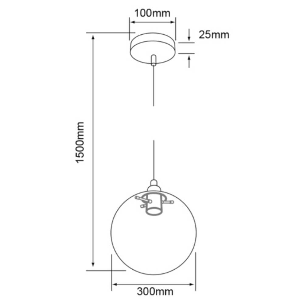 COLGANTE DE CRISTAL ARIETTIS TECNOLITE 1.50 METROS DE ALTURA POTENCIA MÁXIMA 60W BASE E27 NO INCLUYE FOCO***HAE2025***