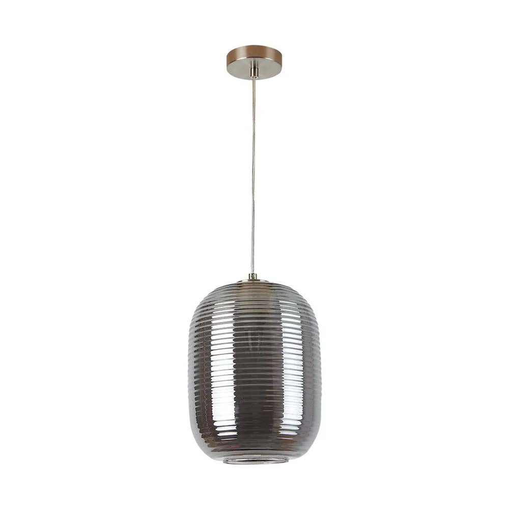 LUMINARIO COLGANTE DE CRISTAL HUMO P/INTERIOR S/L 20W 100-240V E27 ***TECNOLITE HAE***
