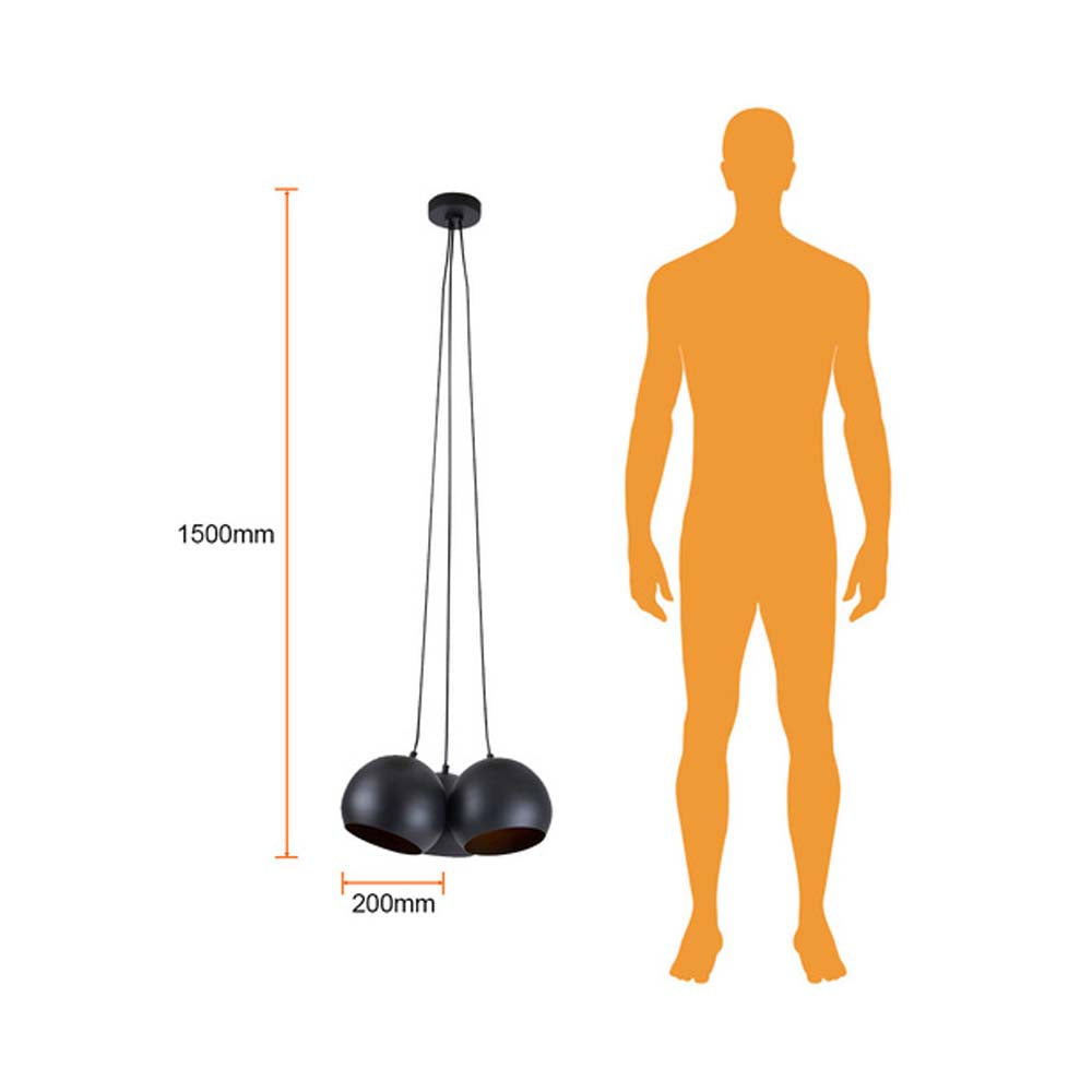 LÁMPARA DE INTERIOR TECNOLITE AGORA III PARA SUSPENDER 25.5W TRES BASES E27