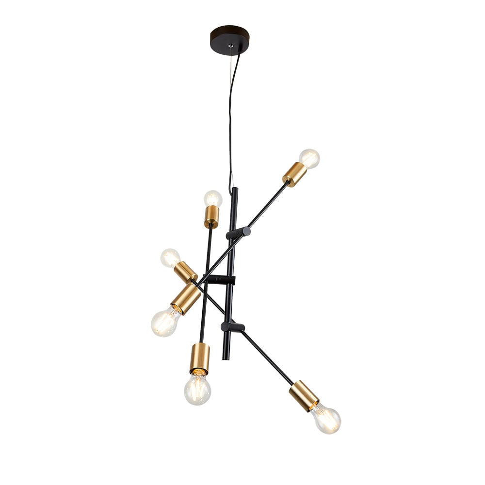 COLGANTE METÁLICO SESTUS TECNOLITE 1.50 METROS DE ALTURA POTENCIA MÁXIMA 360W 6 BASES E27 NO INCLUYE FOCOS