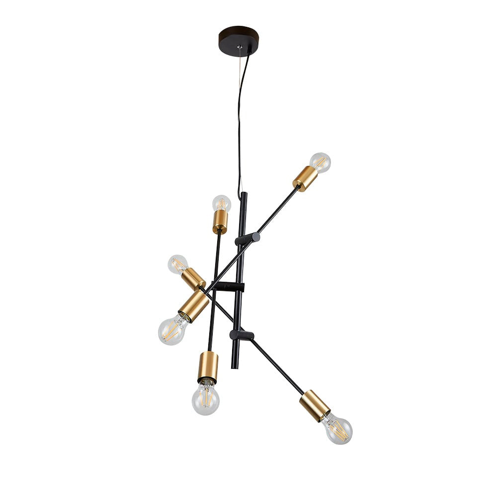 COLGANTE METÁLICO SESTUS TECNOLITE 1.50 METROS DE ALTURA POTENCIA MÁXIMA 360W 6 BASES E27 NO INCLUYE FOCOS