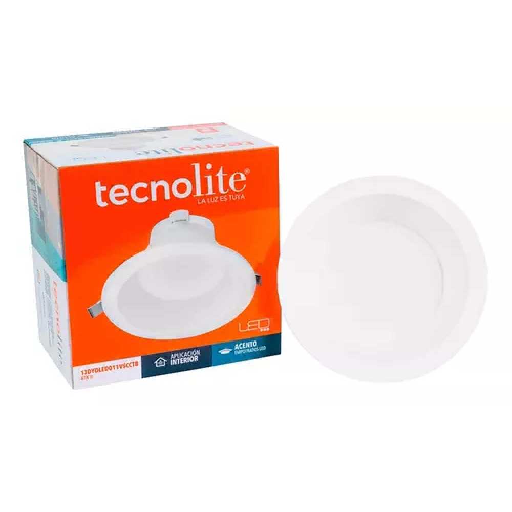 LÁMPARA EMPOTRABLE LED TECNOLITE ATIK IV 20W LUZ BLANCA ATENUABLE LED INTEGRADO
