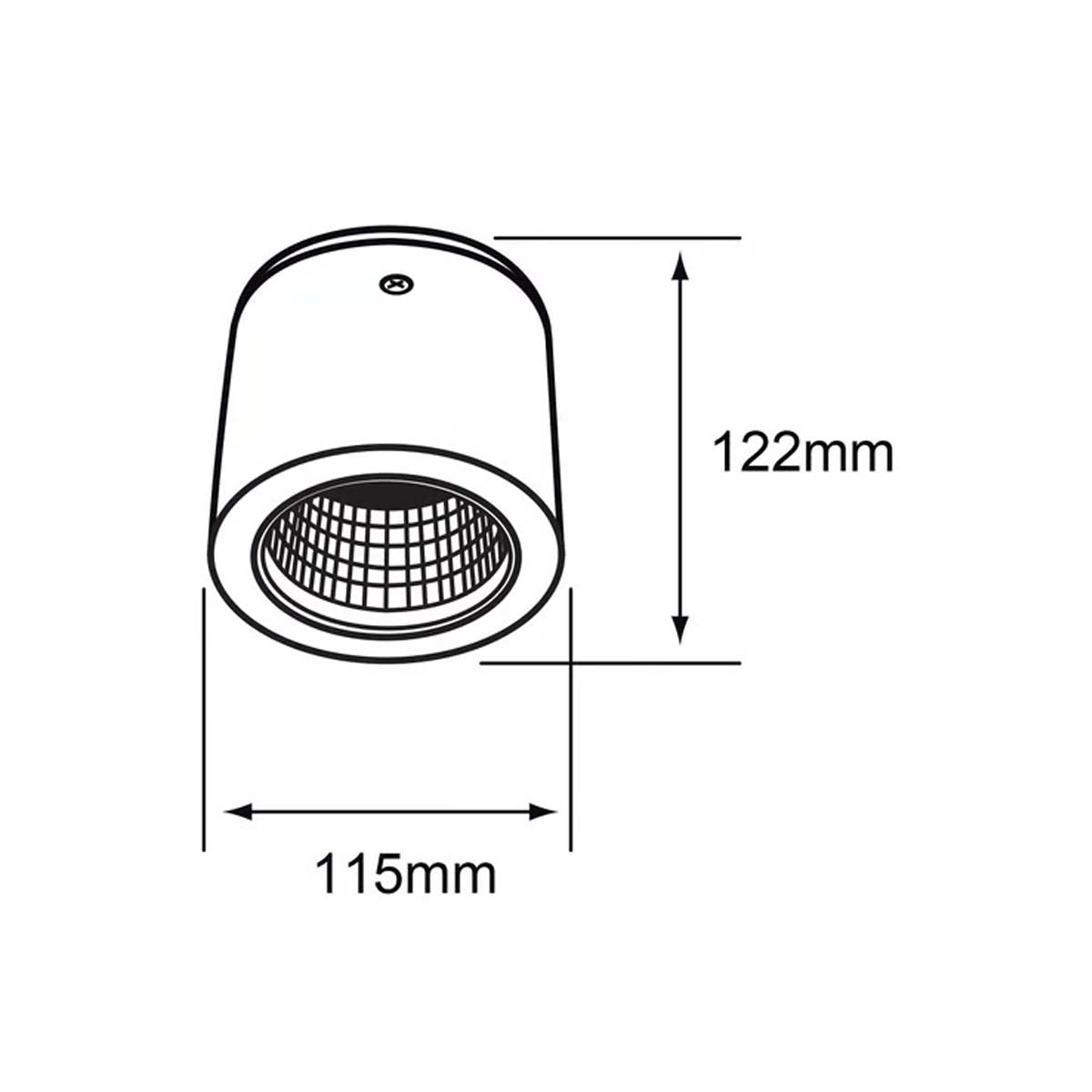 LÁMPARA DE INTERIOR LED ASHLESHA I TECNOLITE SPOT ATENUABLE 20W LUZ SUAVE CÁLIDA BLANCO ***TECNOLITE HAE***