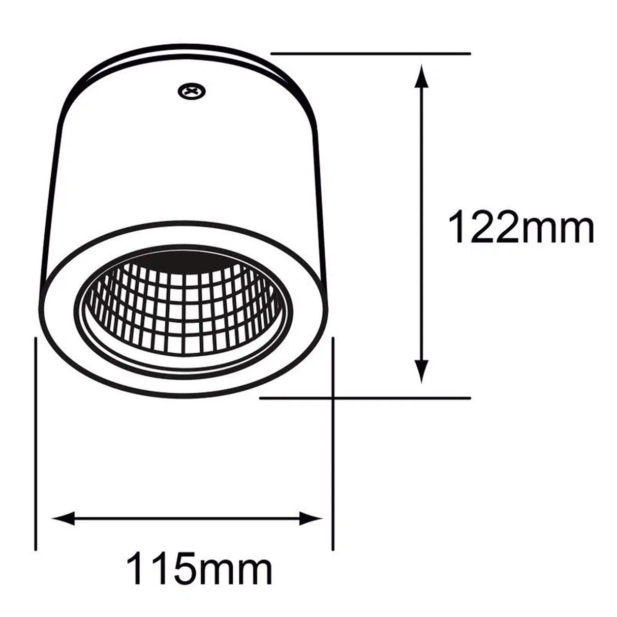 LÁMPARA DE INTERIOR LED ASHLESHA I TECNOLITE 20W SPOT LUZ SUAVE CÁLIDA LED INTEGRADO