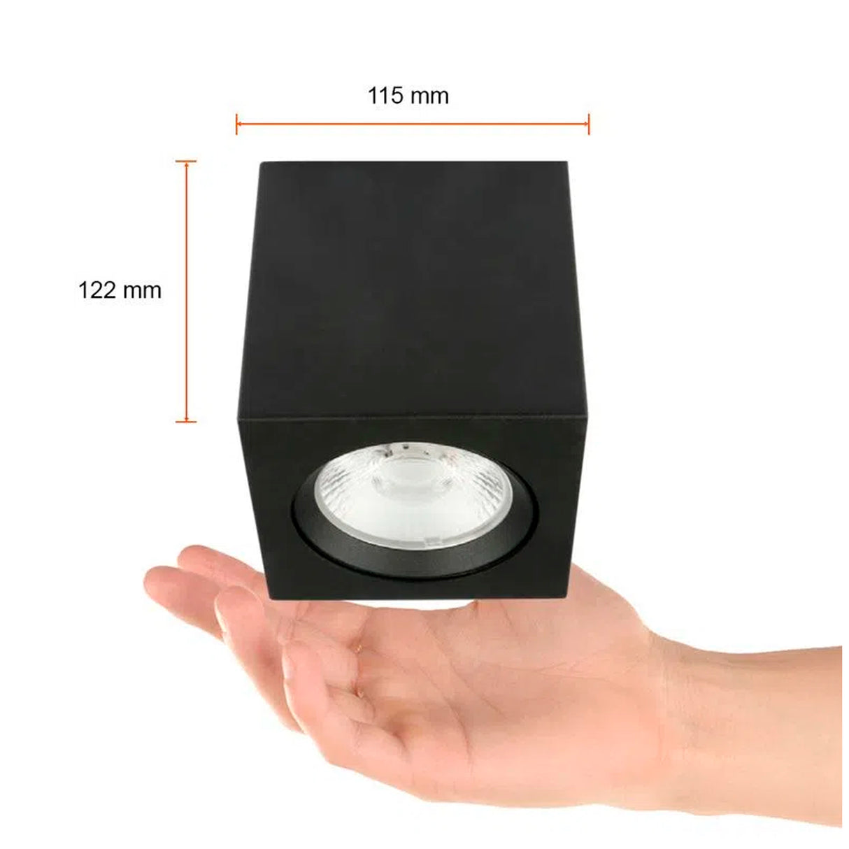LAMPARA SPOT LED DE SOBREPONER 20 W LUZ CALIDA BRILLANTE DIRIGIBLE ATENUABLE